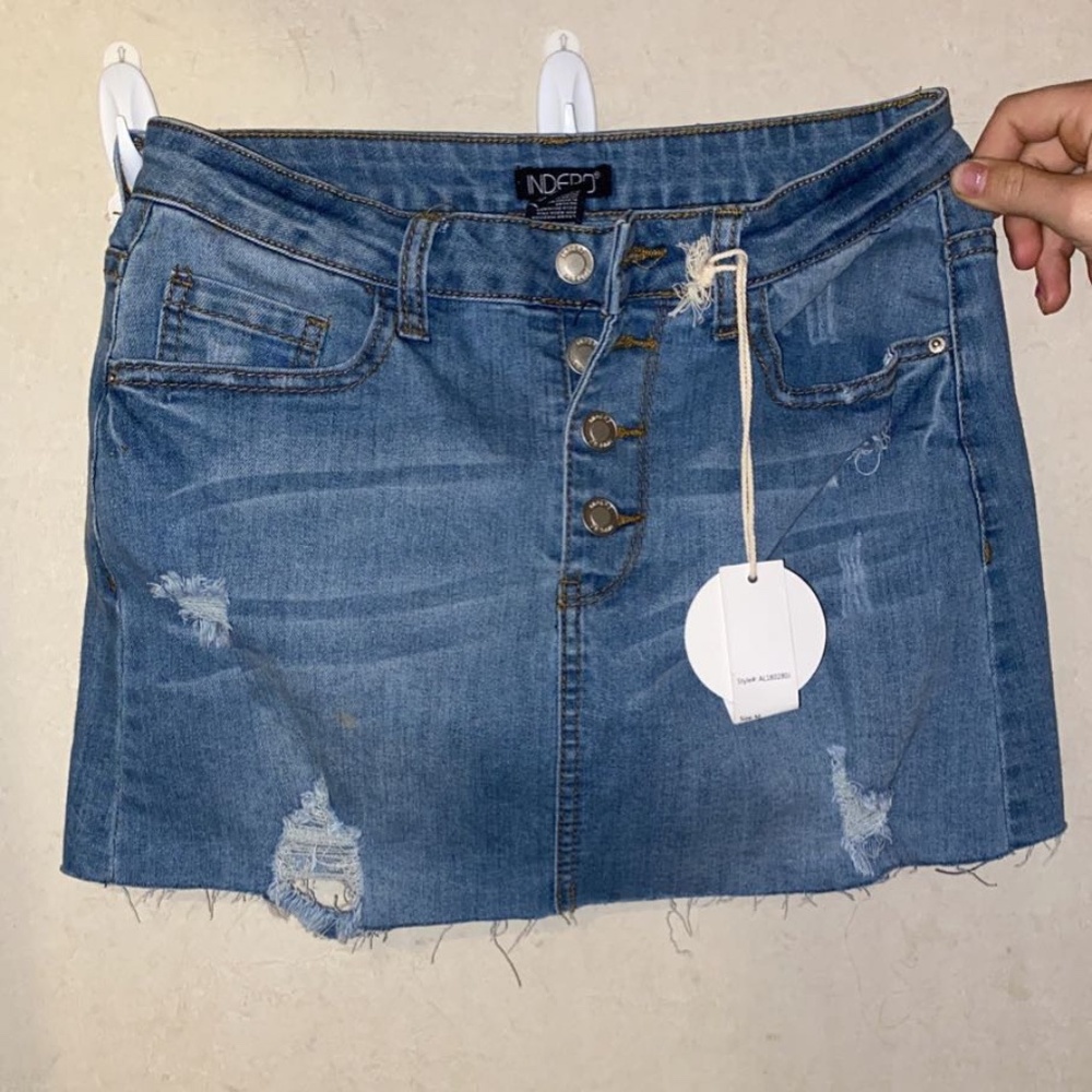 Denim Mini Skirt